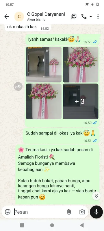 Pengiriman Karangan Bunga Balai Samudera Kelapa Gading